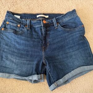 Levi’s mid length  Denim Shorts